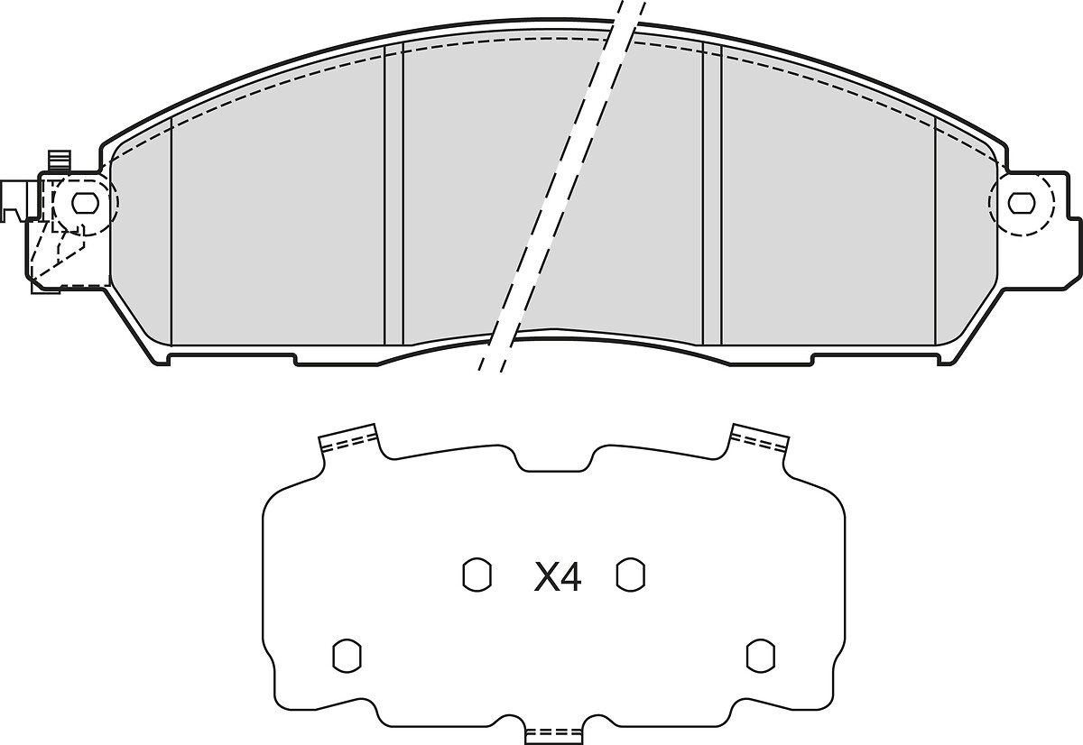 BRAKE PADS NISSAN FRONTIER II FR